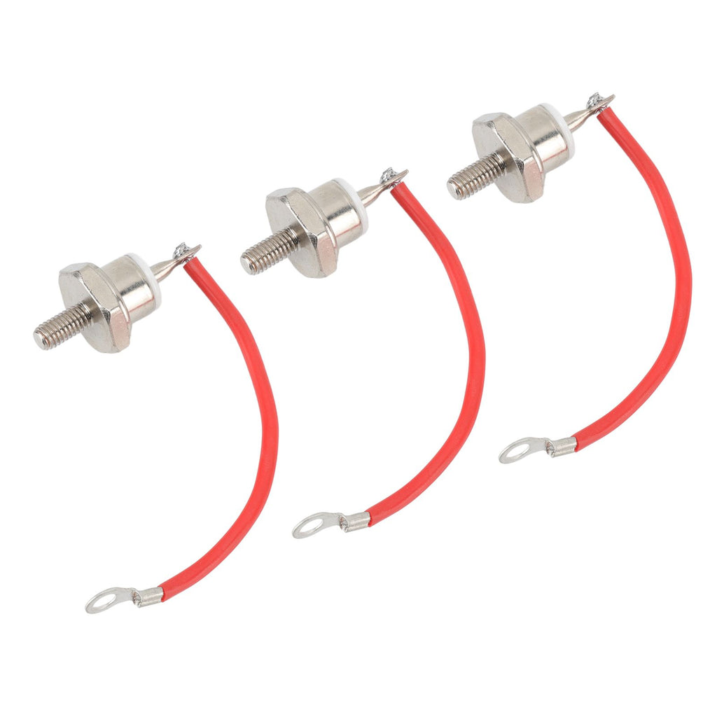 3pcs ZX70 12 Diode Rust Prevention Stable Performance 70A Diode with Line for Motor Control Positive Red Line