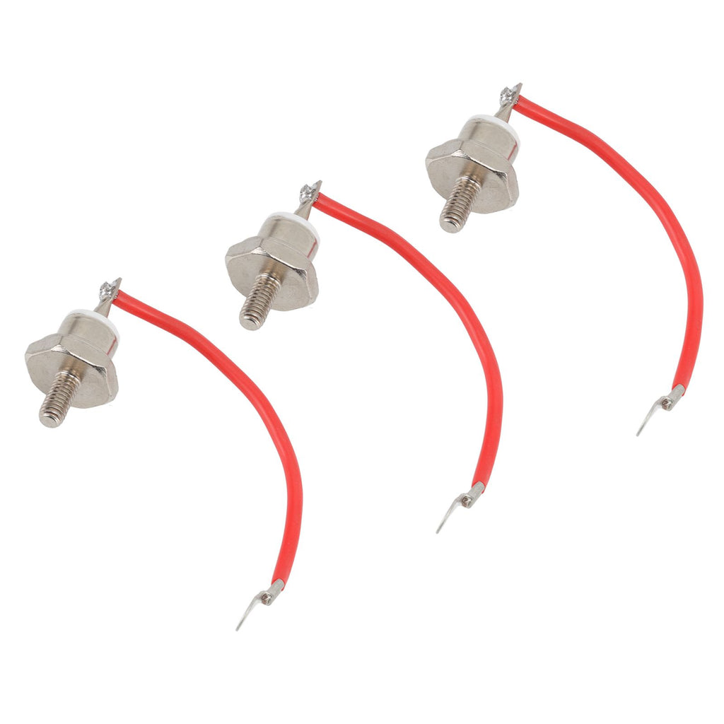3pcs ZX70 12 Diode Rust Prevention Stable Performance 70A Diode with Line for Motor Control Positive Red Line