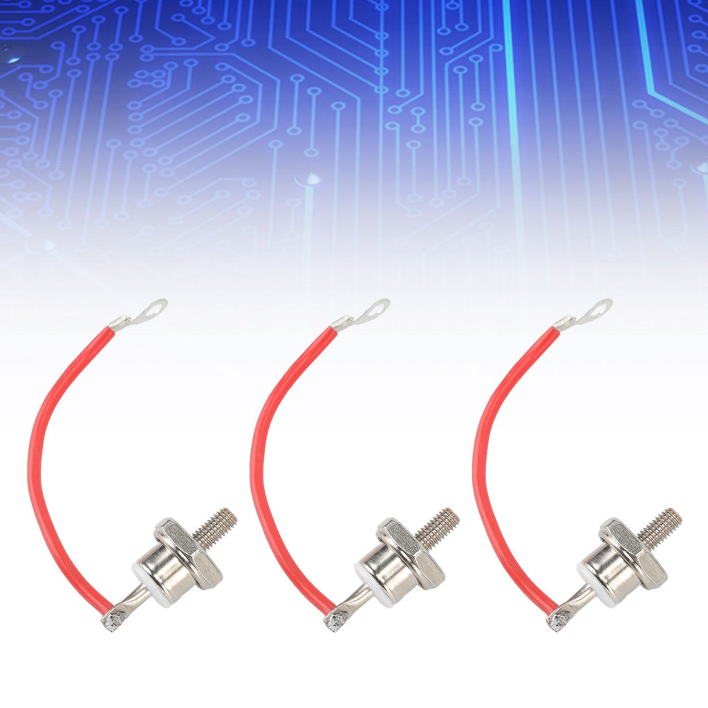 3pcs ZX70 12 Diode Rust Prevention Stable Performance 70A Diode with Line for Motor Control Positive Red Line