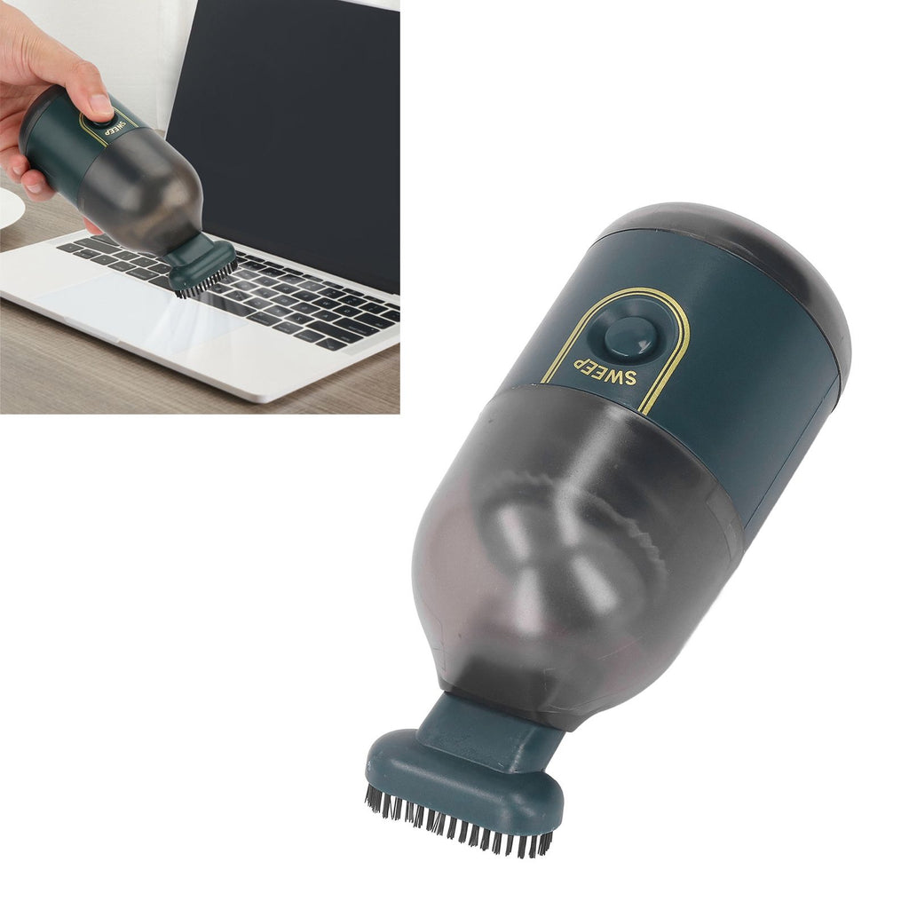 Handheld Vacuum Cleaner USB Rechargeable Portable Mini Cordless Handheld Vacuum for Home Car Desk Green