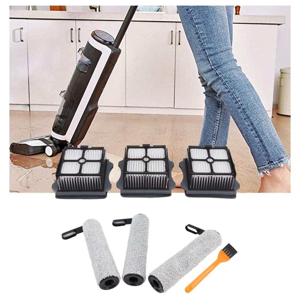 Vacuum Cleaner Replacement Parts for Tineco S5 Roller Brush High Efficiency Particulate Air Filter with Cleaning Brush