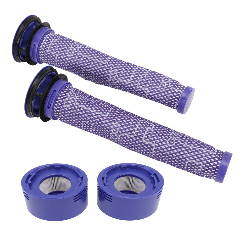 Vacuum Cleaner Pre Post Filter Set High Efficiency Particulate Air Filter with Cleaning Brush for V7 V8