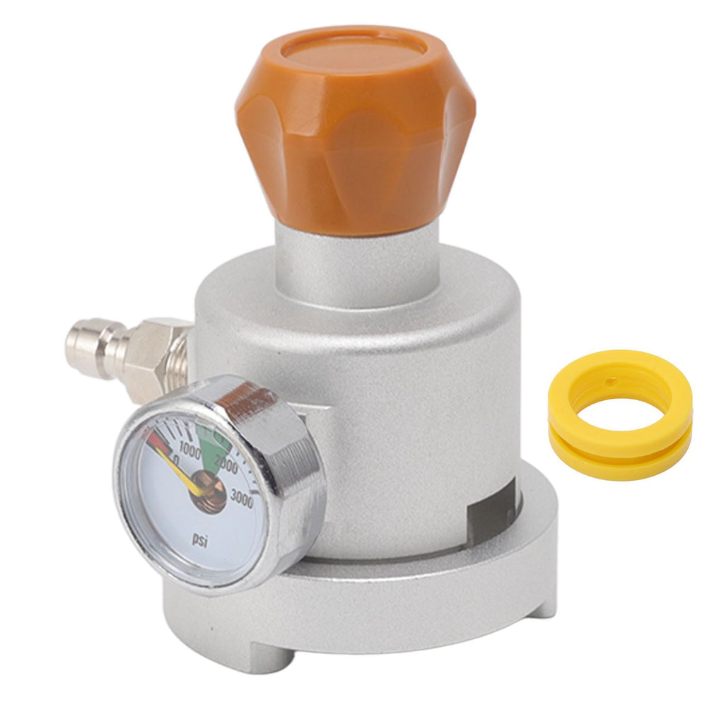 Soda Maker Adapter Aluminum Corrosion Rust Resistance CO2 Refill Connector with Pressure Gauge 8mm Male Quick Plug
