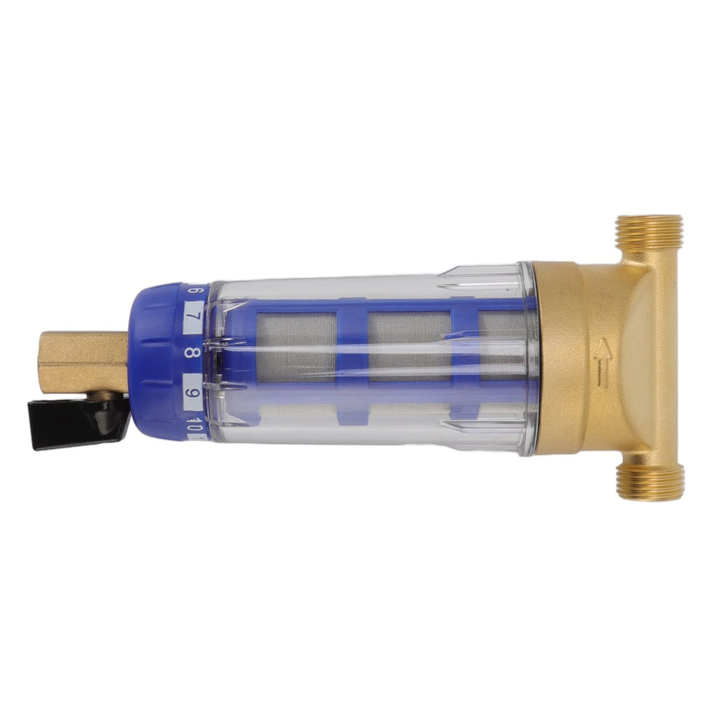 Cyclonic Sedimentation Water Filter G1/2in Backwashing Pure Copper Whole House Water Filter for Washer
