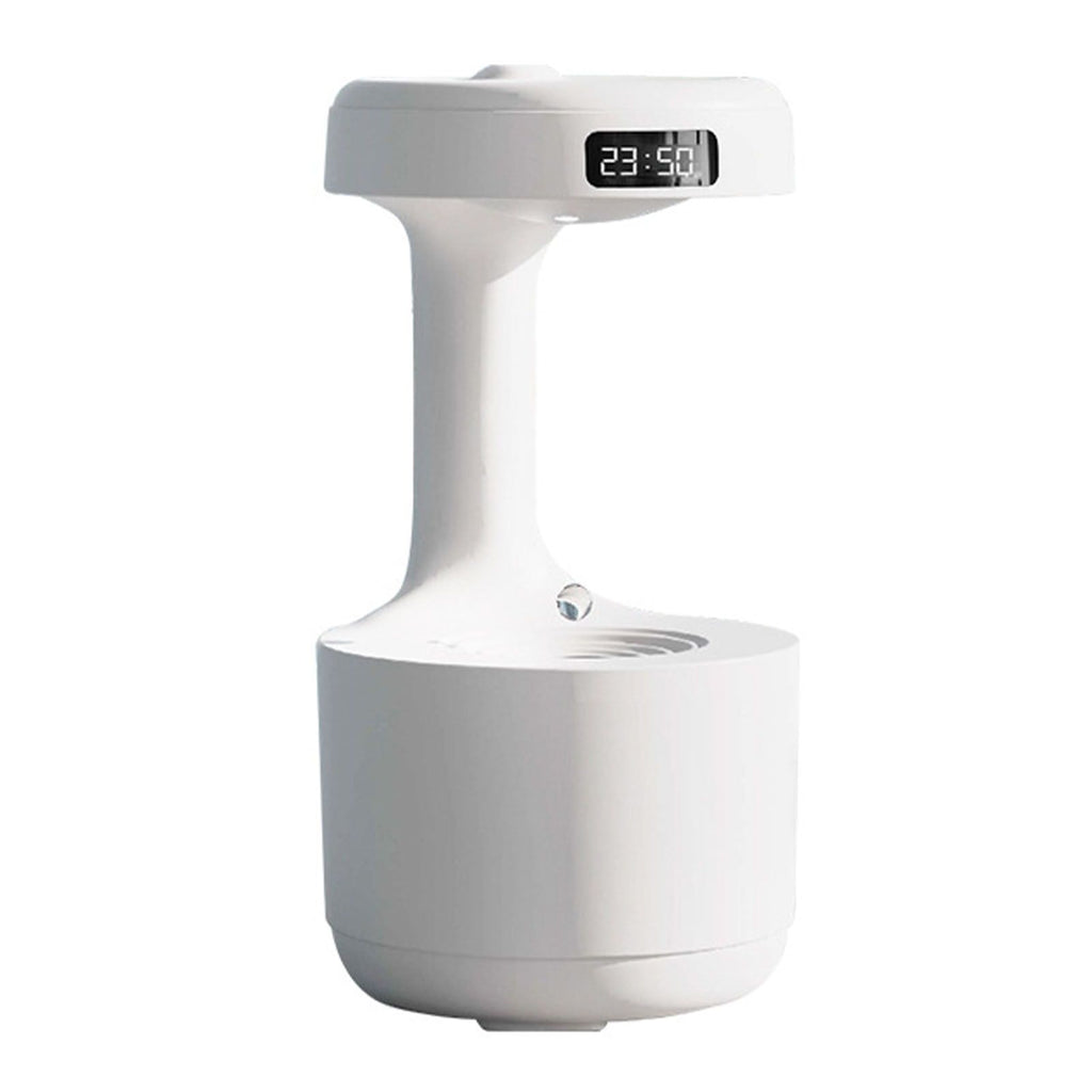 Cool Mist Humidifier Multifunction Smart Quiet High Capacity Countercurrent Water Droplet Humidifier for Office Bedroom White