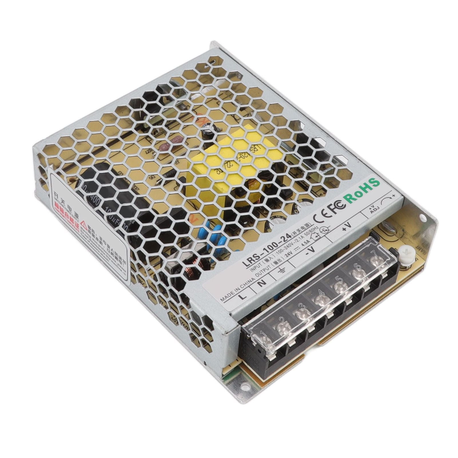 LRS Switching Power Supply Light Transformer for Industrial Automation Control Military Equipment Scientific Research Equipment 100‑240V LRS 100W 24V 4.5A
