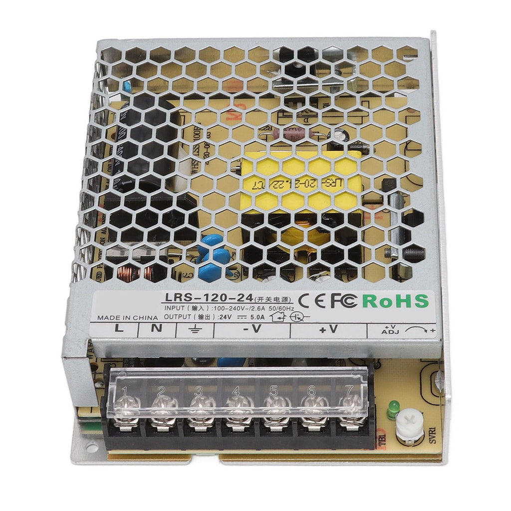 LRS Switching Power Supply Light Transformer for Industrial Automation Control Military Equipment Scientific Research Equipment 100‑240V LRS 120W 24V 5A