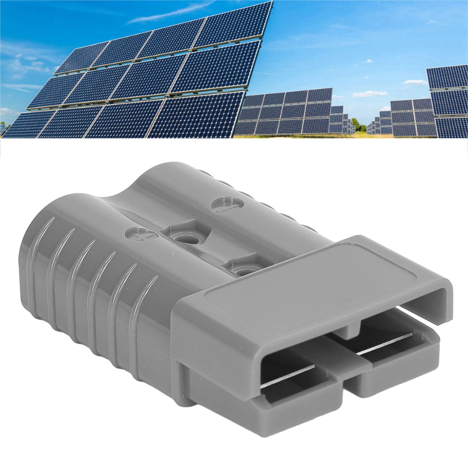 350A 600V Plug Connector SH350 Double Pole High Current Battery Quick Connector Kit for Car Solar Caravan Boat Forklift Grey