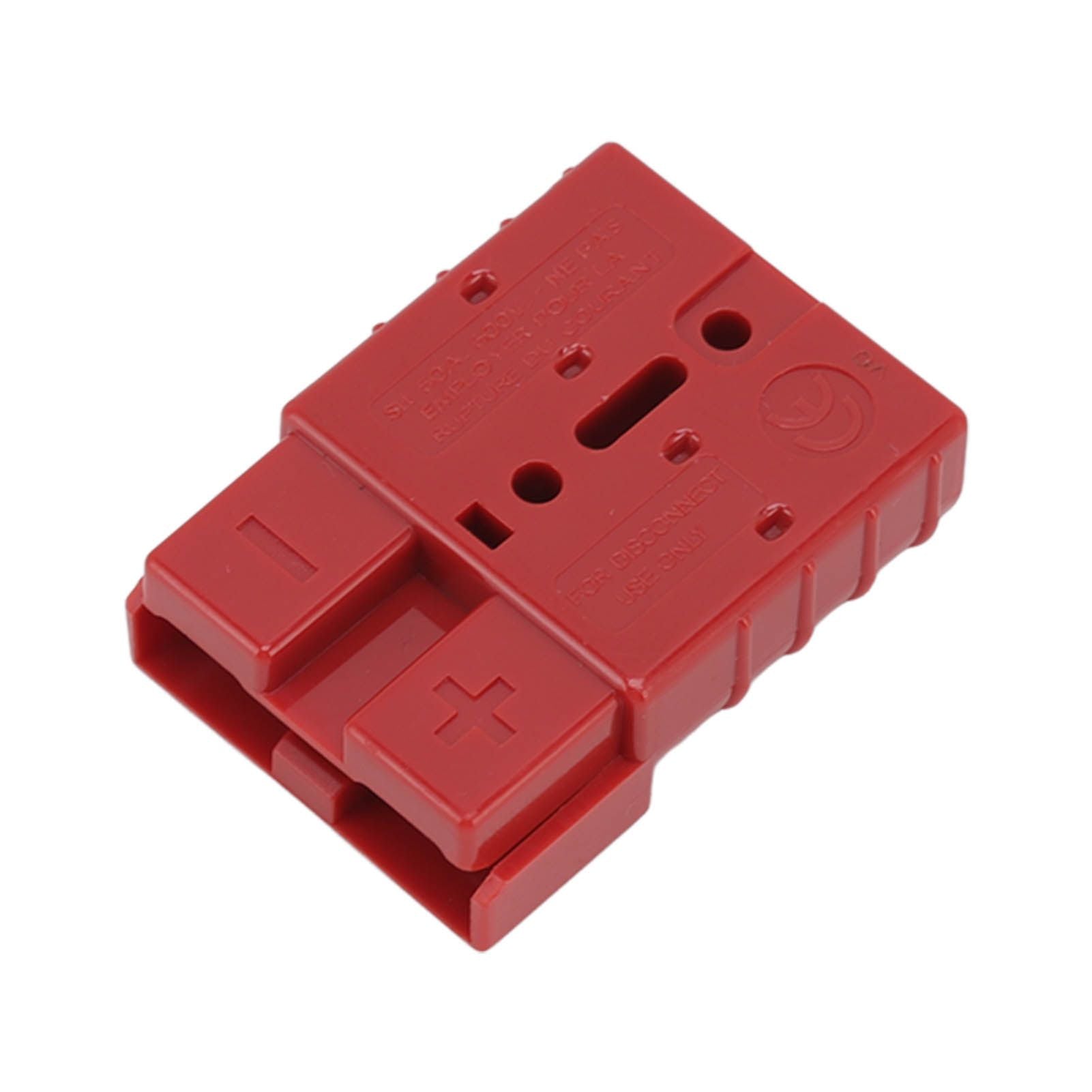 50A 600V Connector Double Pole High Current Power Supply Plug Connector for Solar Panel Dual Battery System Red