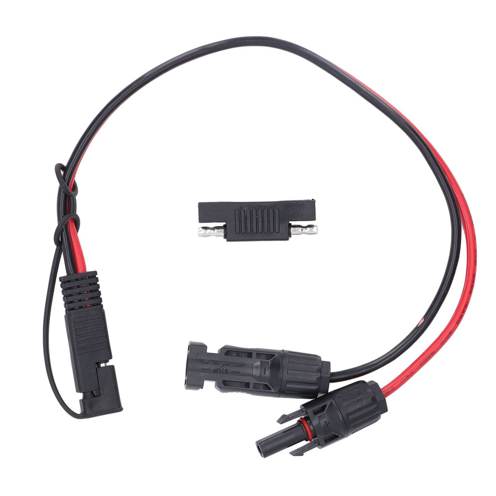 Solar Panel Connector Cable 12AWG PVC Copper Solar Panel to SAE Adapter for Motorbike Cars