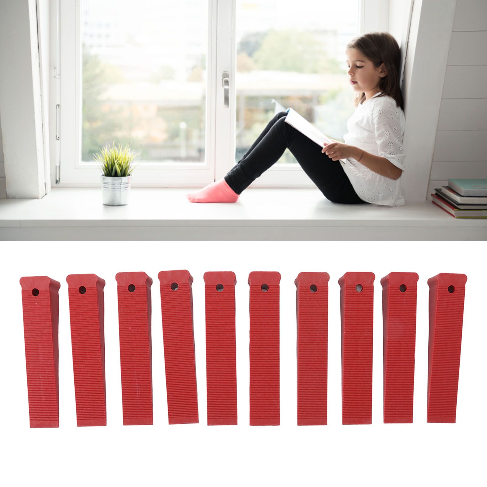 10x Door Stoppers Reusable Levelling Wedge Door Window Installation Pads