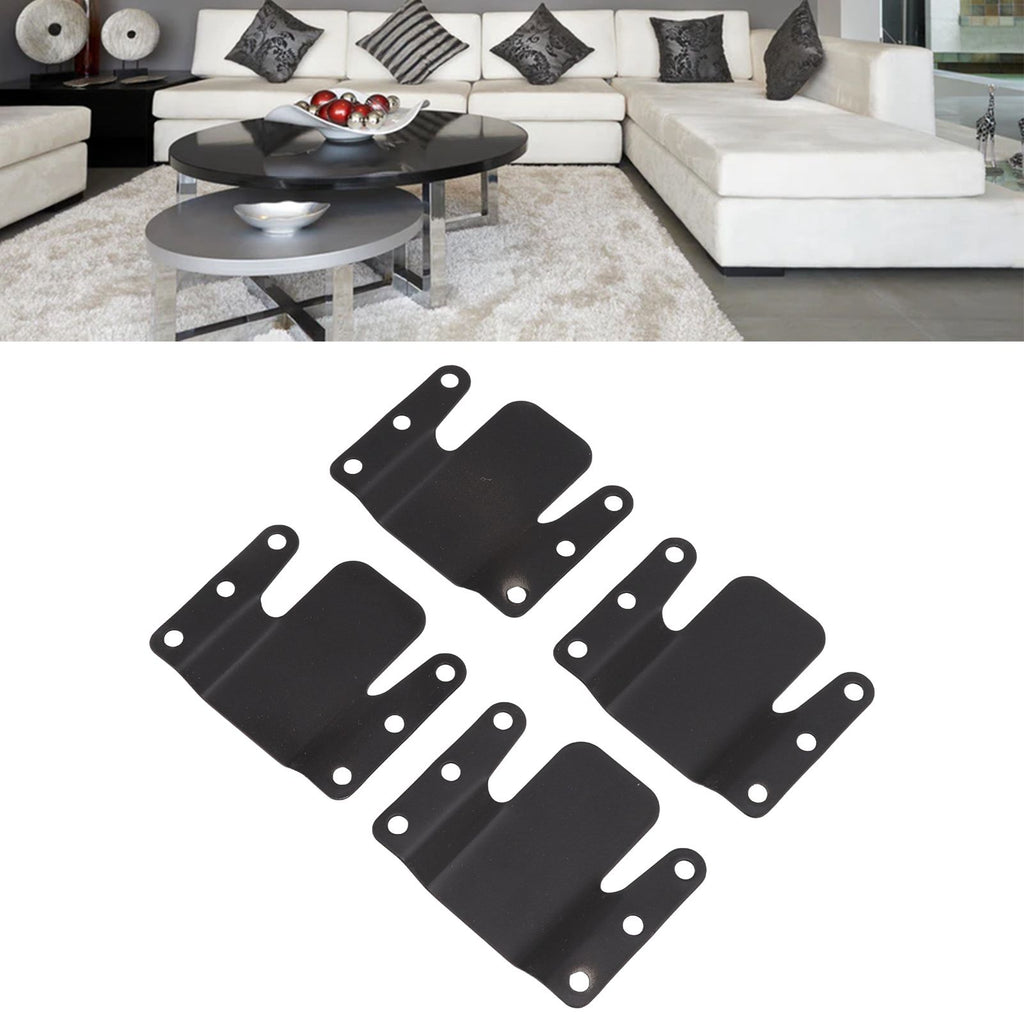 4 Sets Sofa Interlocking Universal Iron 0.5CM Aperture Sectional Couch Bracket for Home Dormitory