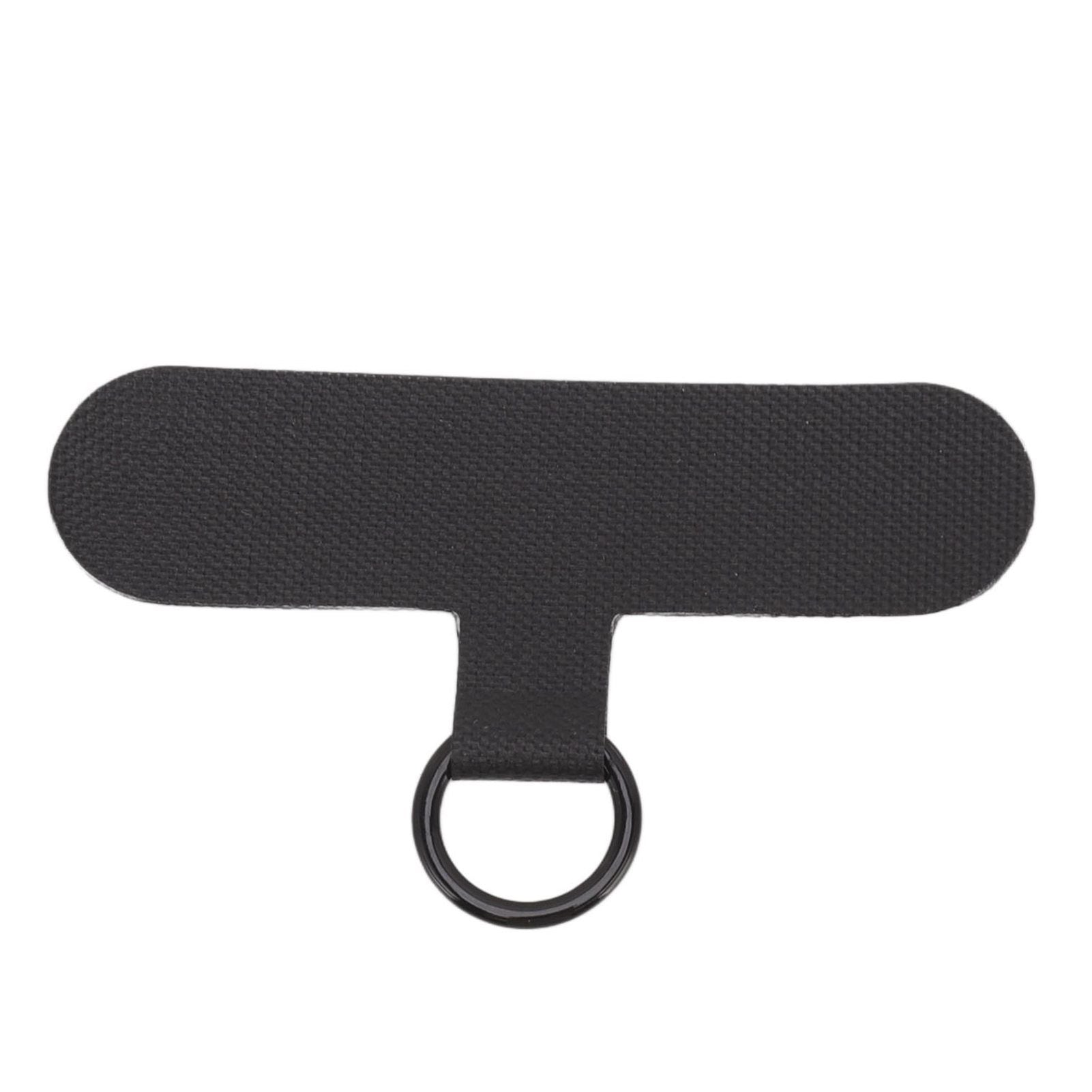 Universal Mobile Phone Lanyard Patch Nylon Cell Phone Hanging Rope Tab Connection Attachment Black
