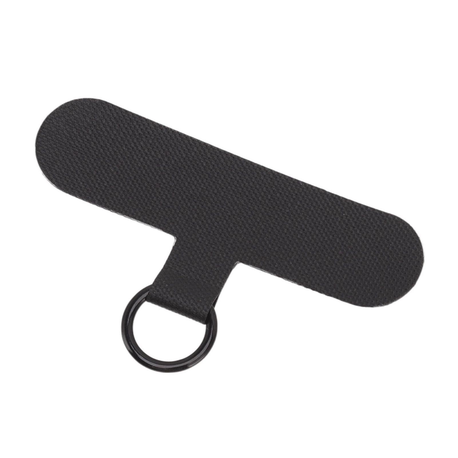 Universal Mobile Phone Lanyard Patch Nylon Cell Phone Hanging Rope Tab Connection Attachment Black