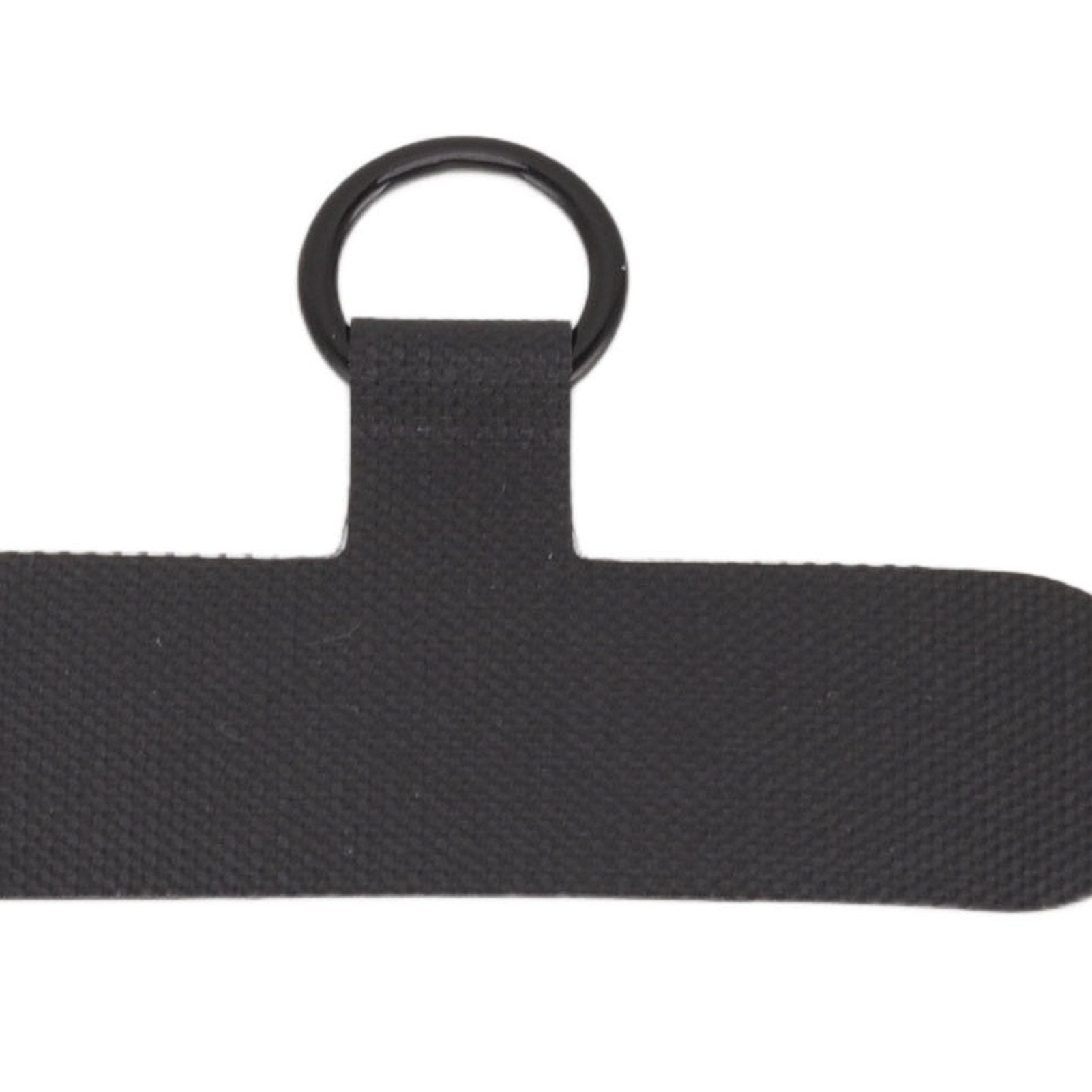 Universal Mobile Phone Lanyard Patch Nylon Cell Phone Hanging Rope Tab Connection Attachment Black
