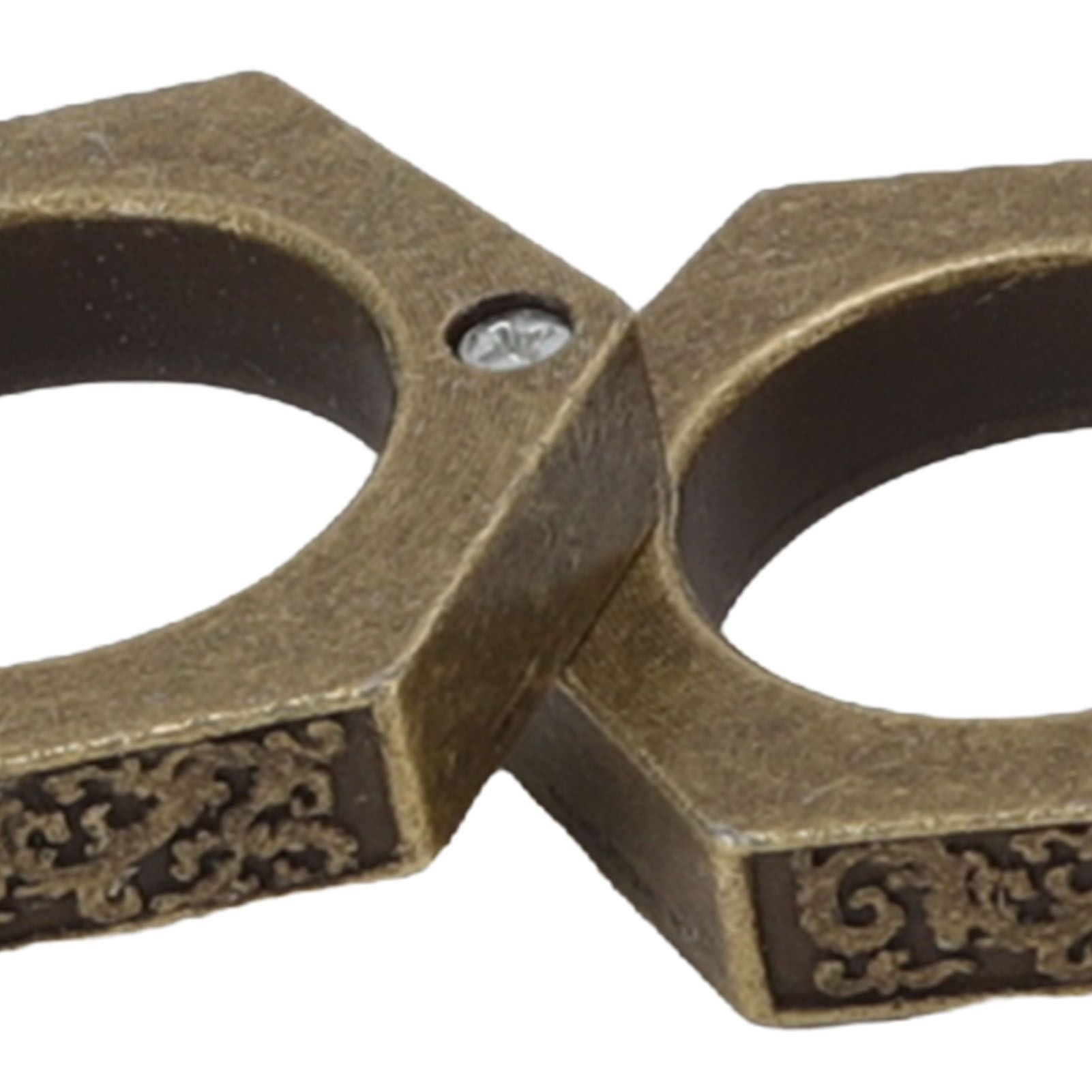 Defense Rings Aluminium Alloy Glossy Hexagonal Window Breaker for Emergency Defense Supplies Bronze