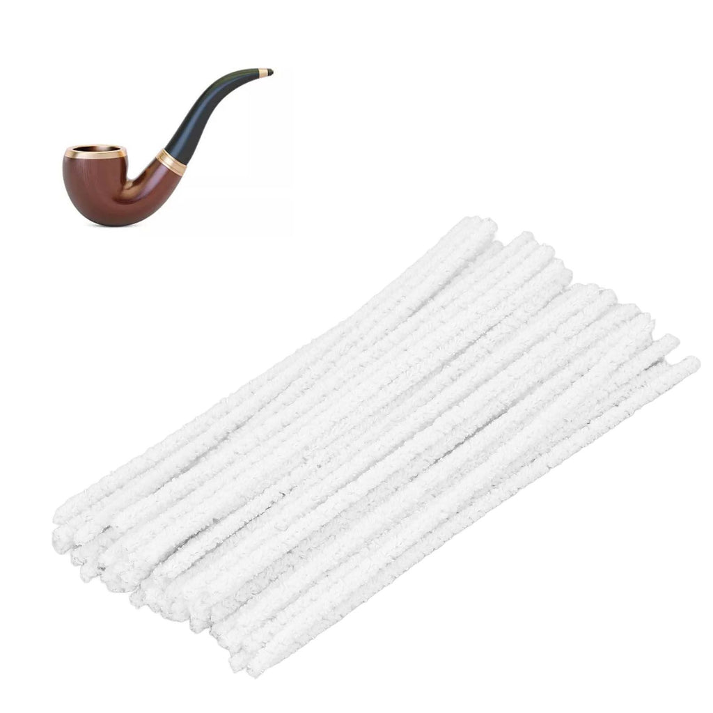 200Pcs Cotton Smoking Pipe Cleaners Blend Cotton Rods Tobacco Smoke Mouthpiece Disposable Cleaning Tool