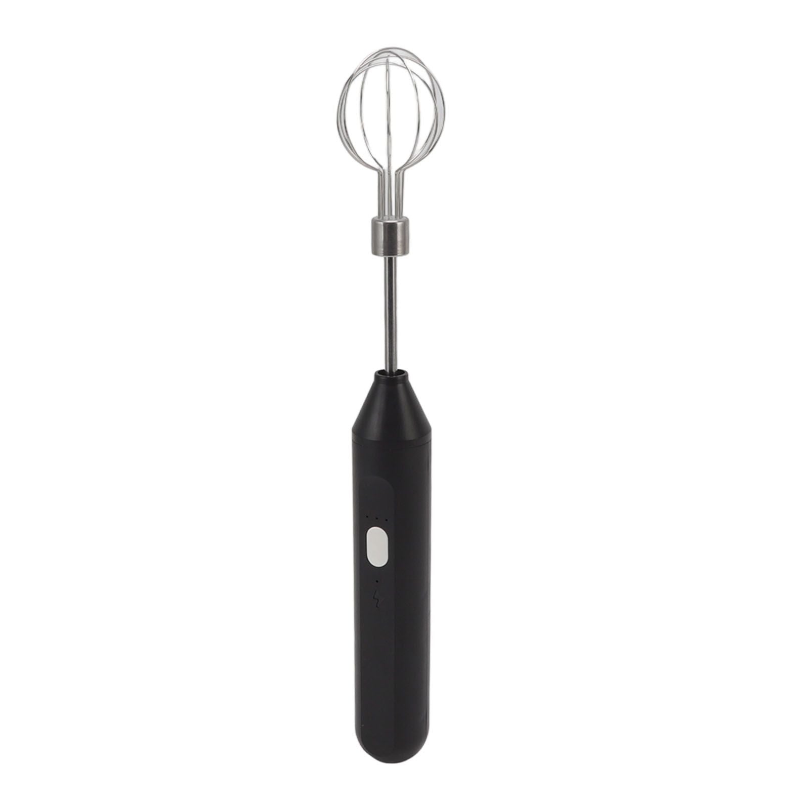 Electric Hand Mixer Three Different Speeds Battery Powered Handheld Milk Frother for Home Baking Black