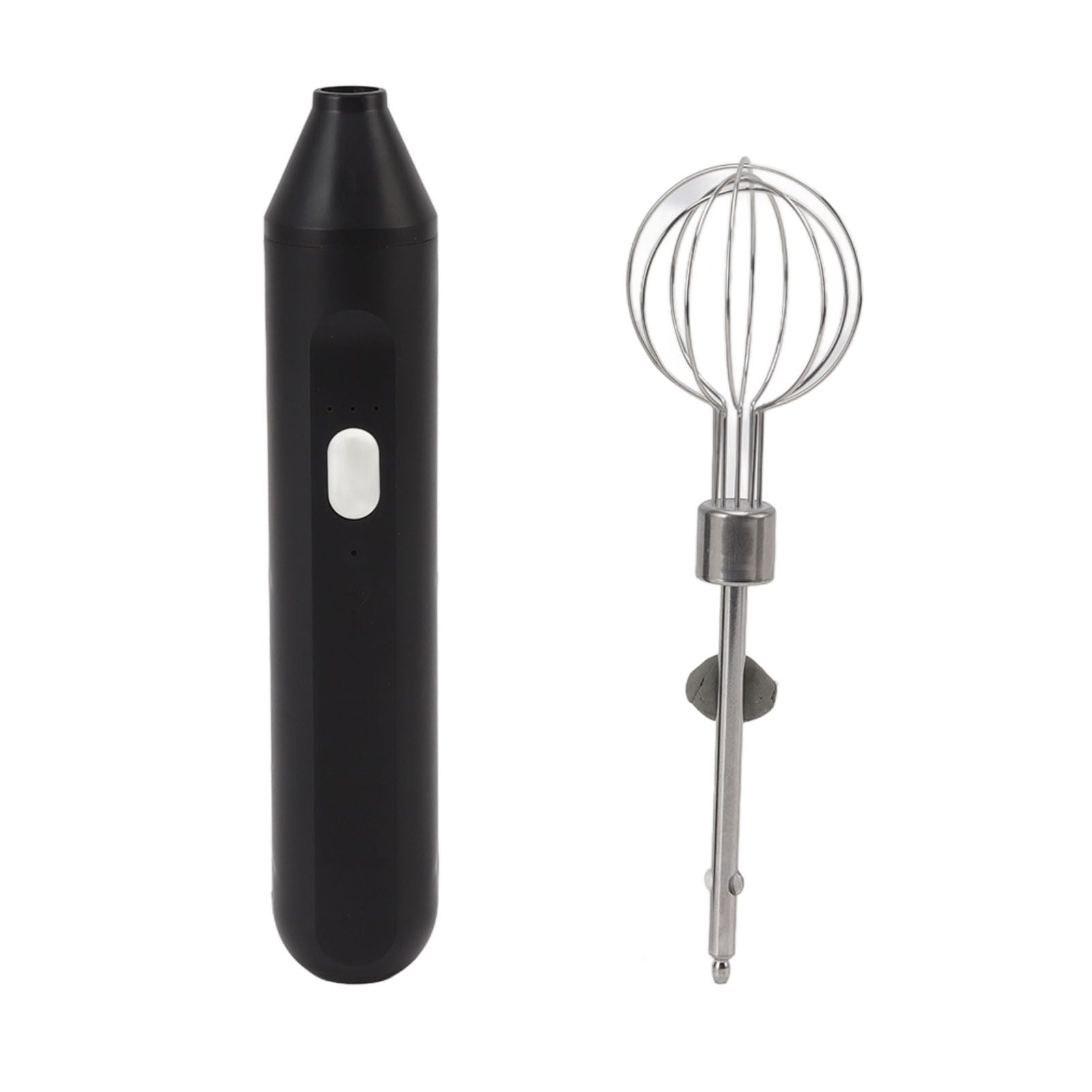 Electric Hand Mixer Three Different Speeds Battery Powered Handheld Milk Frother for Home Baking Black