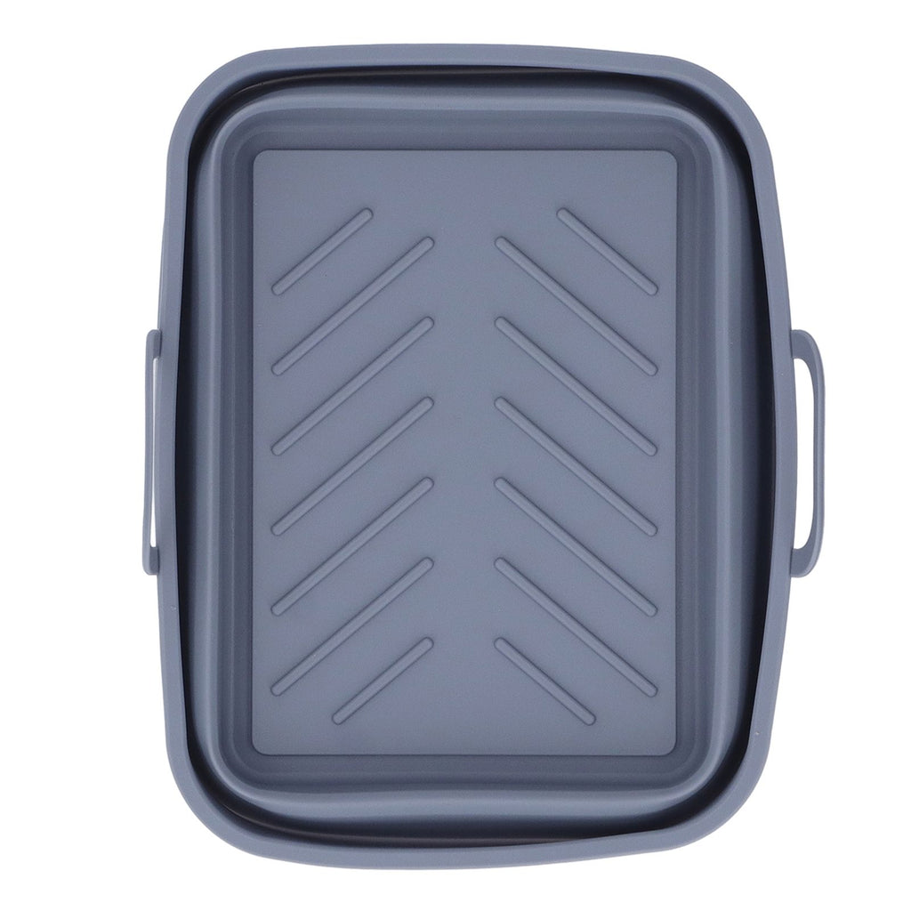 Silicone Air Cooker Pot Rectangular Fryer Liner Tray Replacement for Kitchen Cooking Accessories Grey