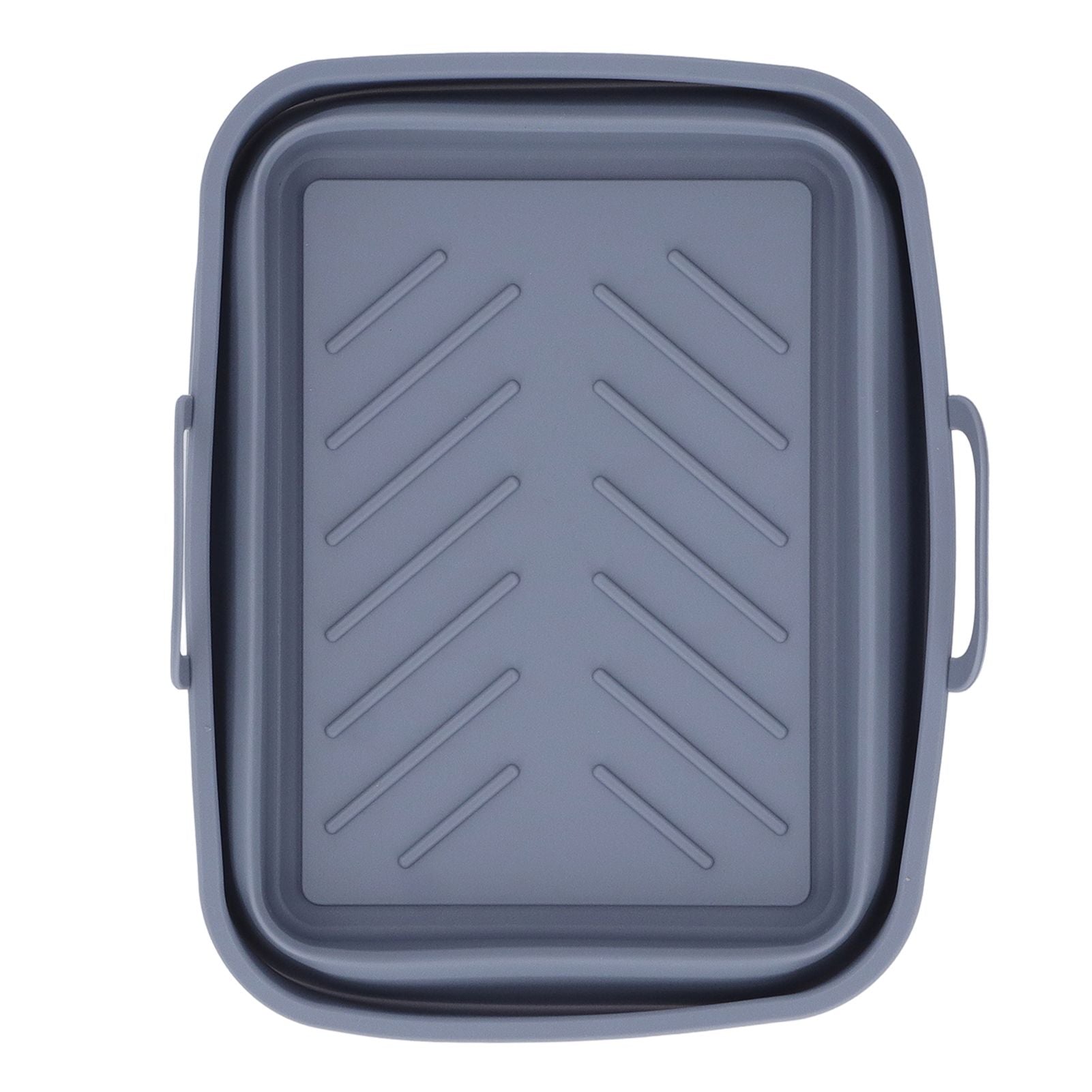 Silicone Air Cooker Pot Rectangular Fryer Liner Tray Replacement for Kitchen Cooking Accessories Grey