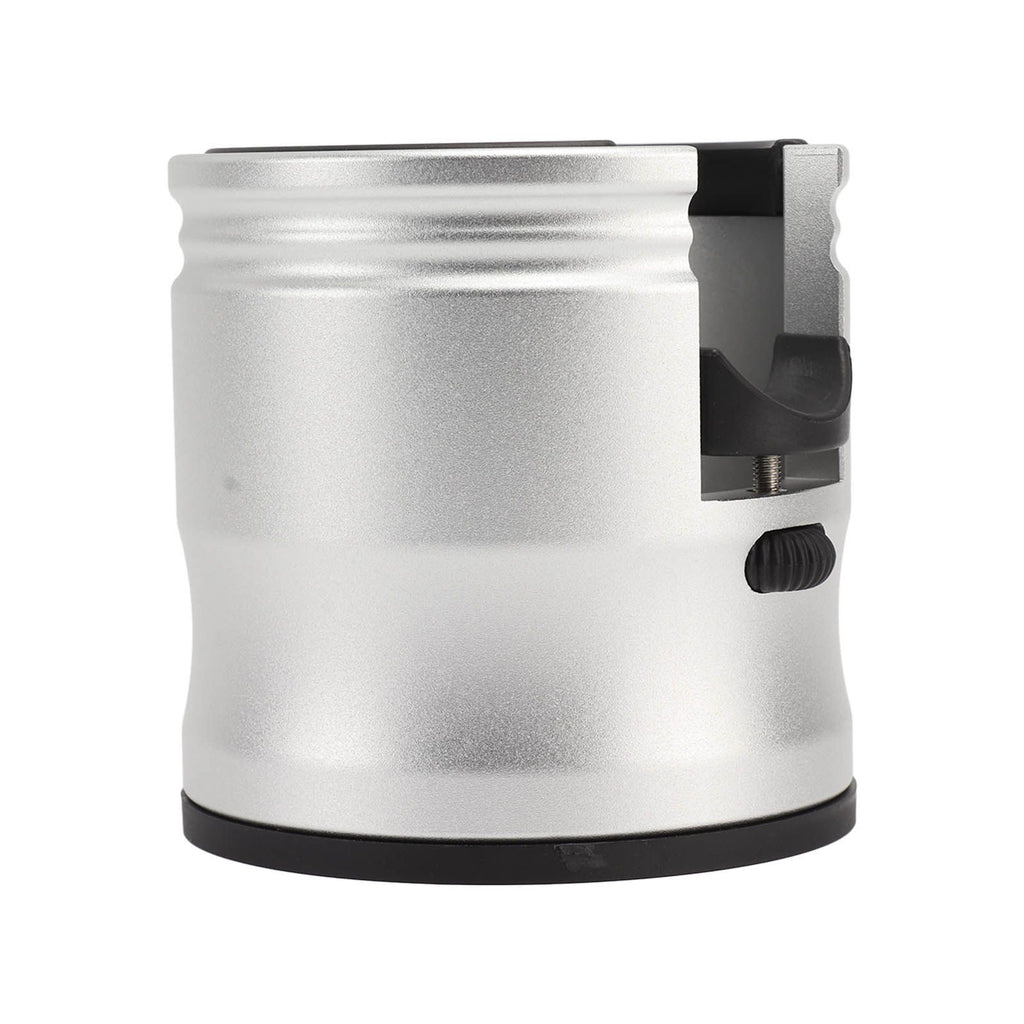 Coffee Tamper Holder Round Prevent Slip Adjustable Universal Aluminum Alloy Coffee Filter Handle Stand for Home Cafe Silver