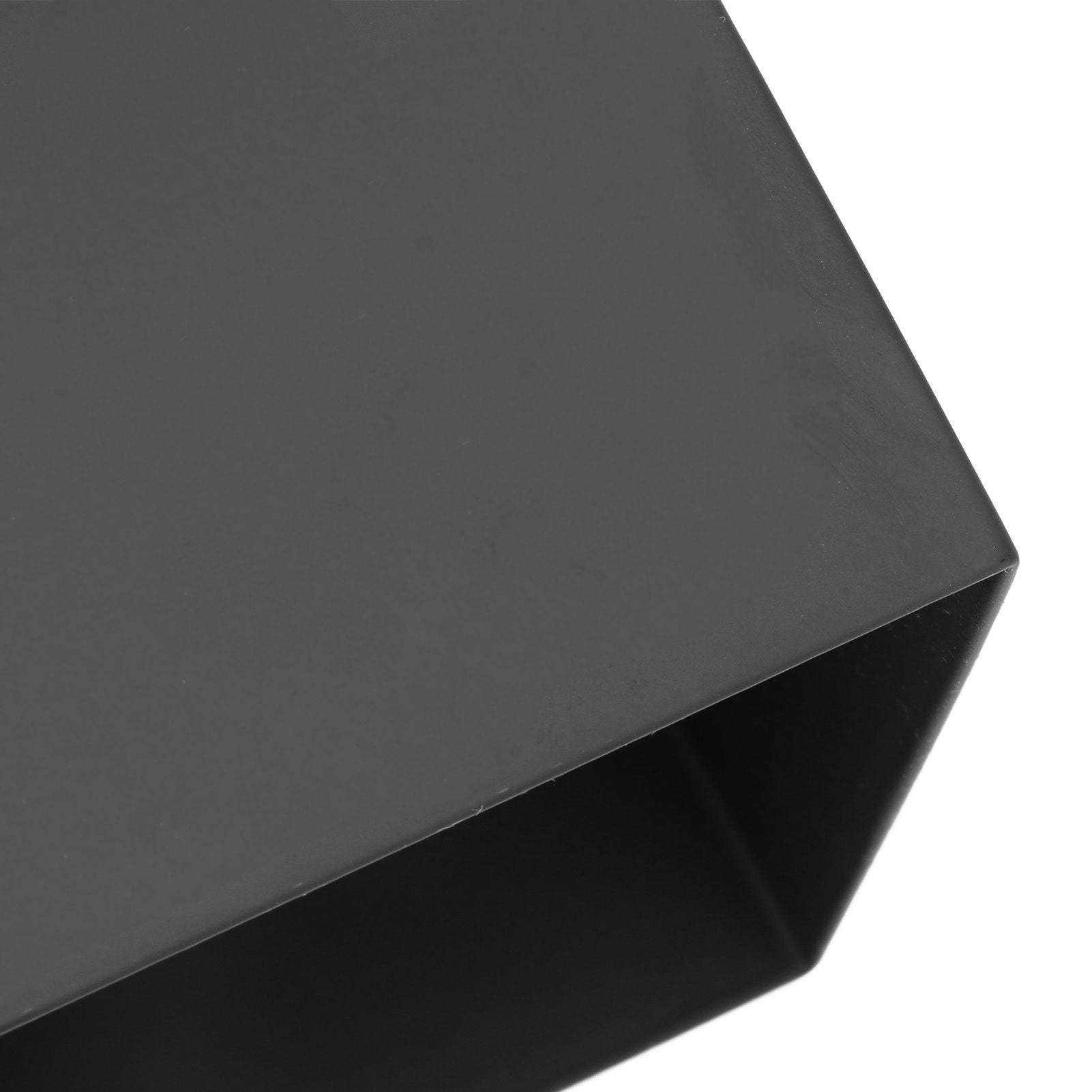 Coffee Ground Knock Box Square Bottomless Black Rubber PTFE Steel Residue Box for Cafe