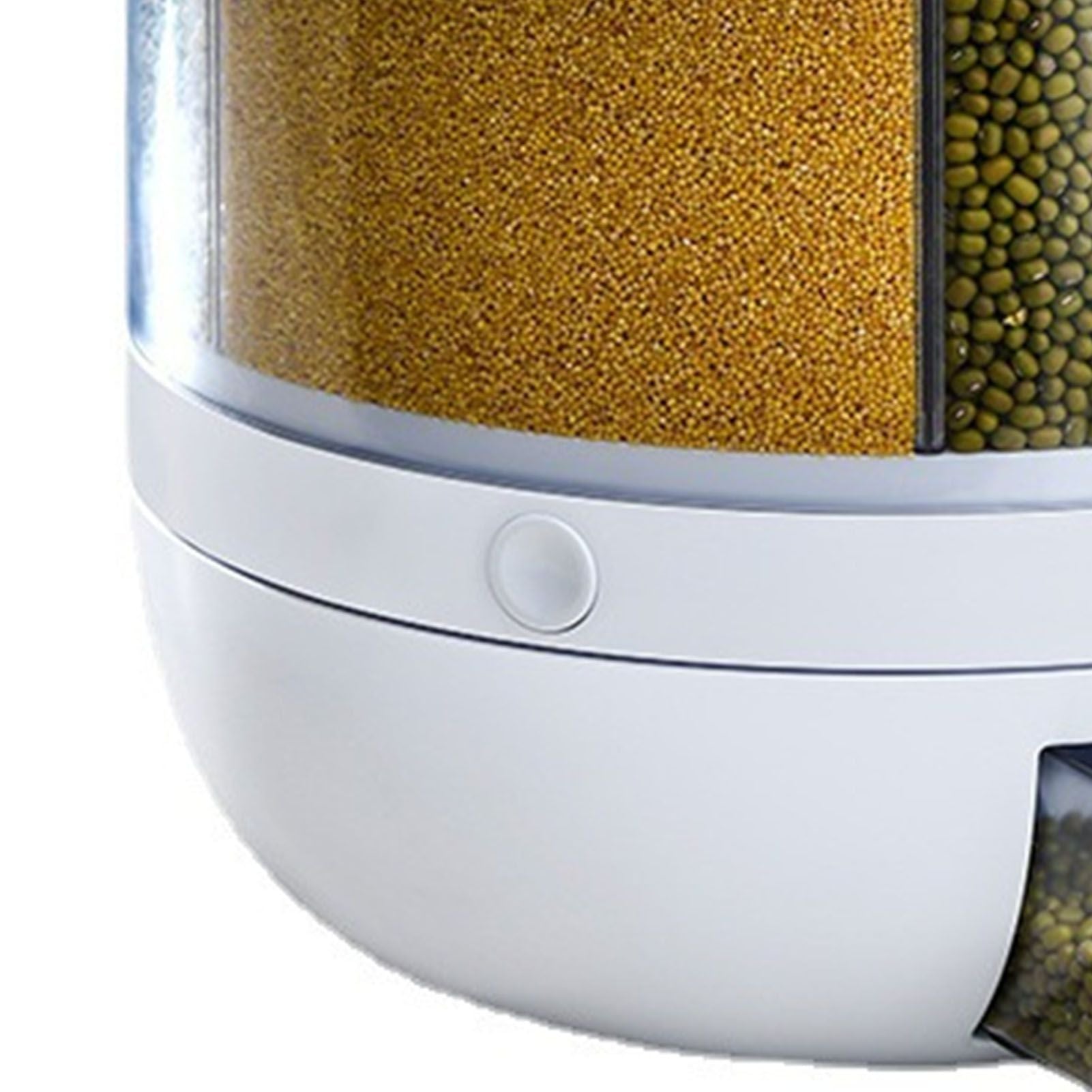 Grains Separate Storage Box Sealed Rotating Rice Bucket Home Insect Damp Proof Rice Storage Tank L 27x27cm/10.6x10.6in