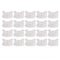 20PCS LED Strip to Wire Connector 2 Pin Transparent Solderless Gapless LED Adapter Connectors