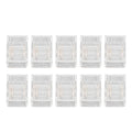 10 Pcs 3Pin 10mm COB LED Strip Connectors Strip to Strip Quick Connection Gapless Solderless LED Connectors for Strip Lights