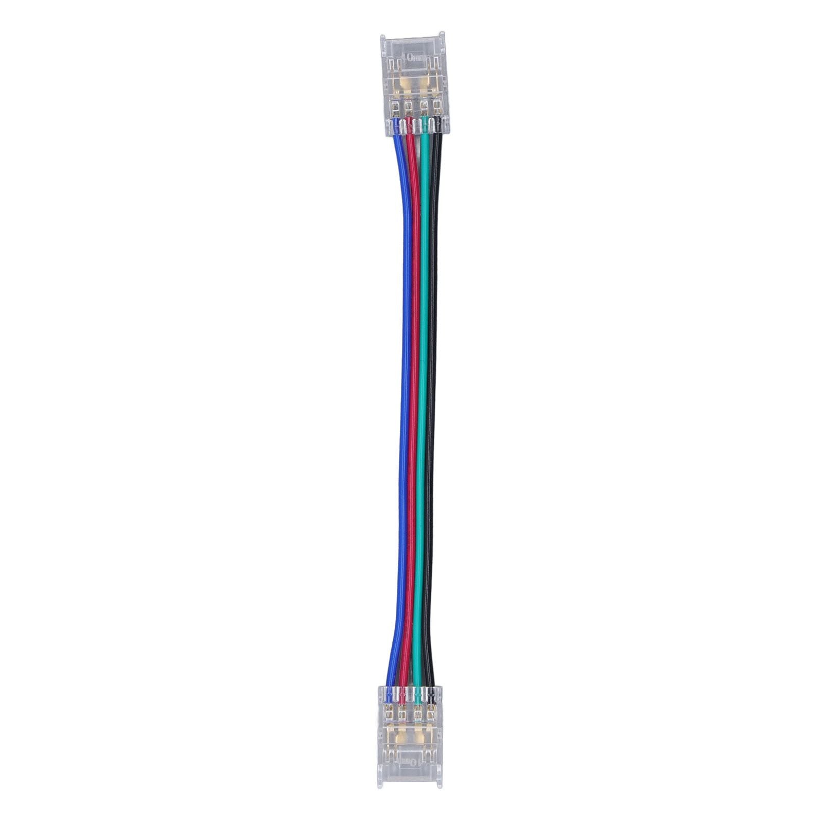 10pcs LED Strip Light Connector Kit 4Pin 10mm Quick Connection Strong Compatibility LED Strip Accessories
