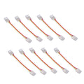 10pcs LED Strip Light Connector Kit 3Pin 10mm Quick Connection Strong Compatibility COB Light Strip Connector for Warehouse