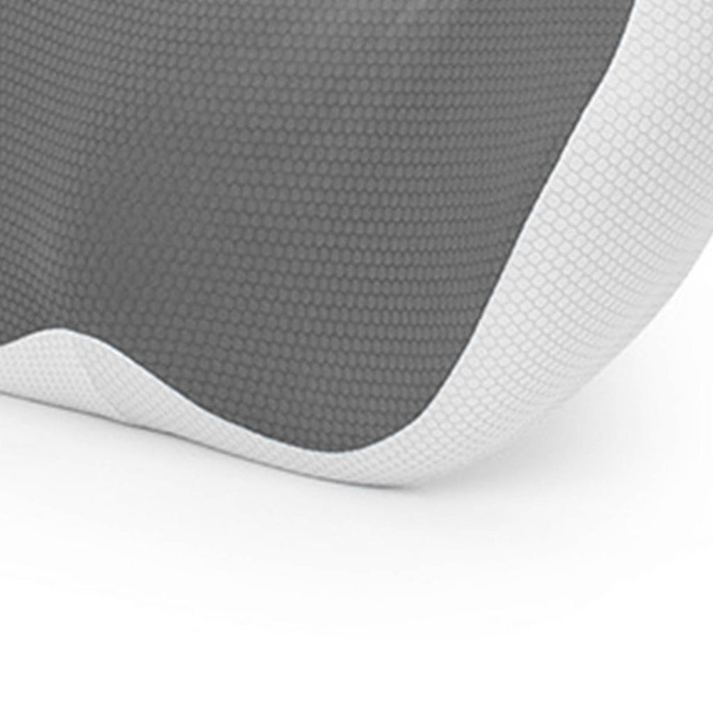 Seating Cushion Soft Comfortable Breathable Buckle Curved Chair Cushion for Office Working Dark Gray 48x39x14cm/18.9x15.4x5.5in(Approx.)