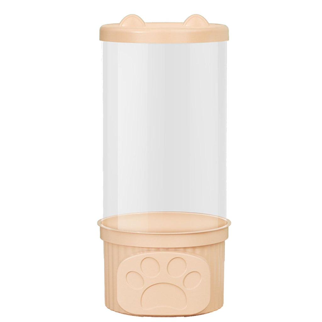 Toy Storage Container PET Transparent Cylinder Plush Toy Display Bucket with PP Lid for Home Organization Pink
