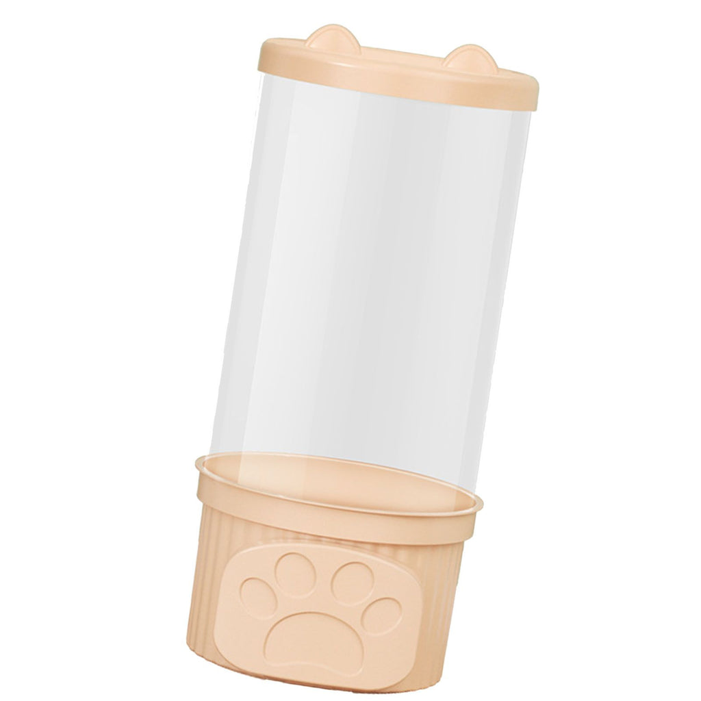 Toy Storage Container PET Transparent Cylinder Plush Toy Display Bucket with PP Lid for Home Organization Pink