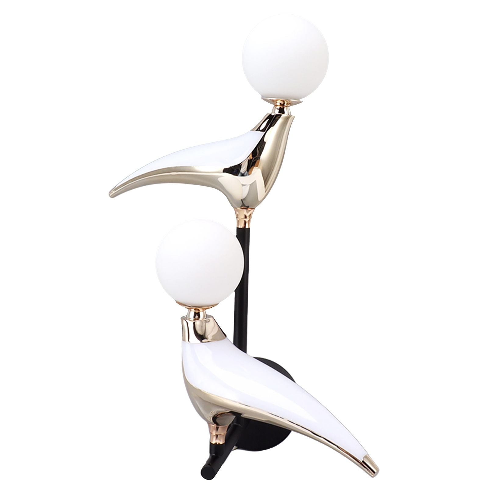 Modern Bird Wall Lamp Double Head Rotatable LED Wall Mounted Light for Living Room Bedroom Bedside 110‑240V