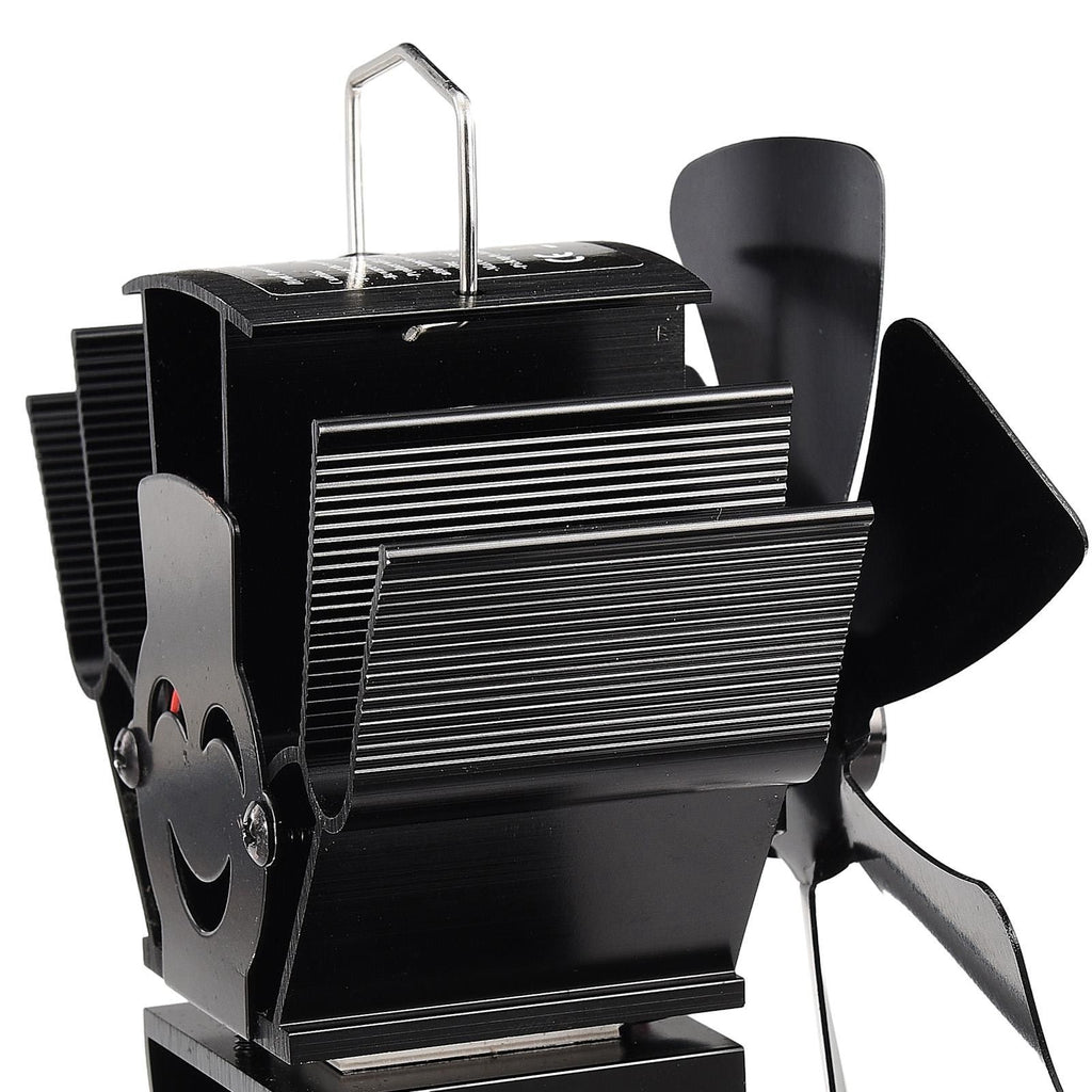 Stove Fan 6 Blade Mini Fireplace Fan Heat Powered Wood Stove Fan
