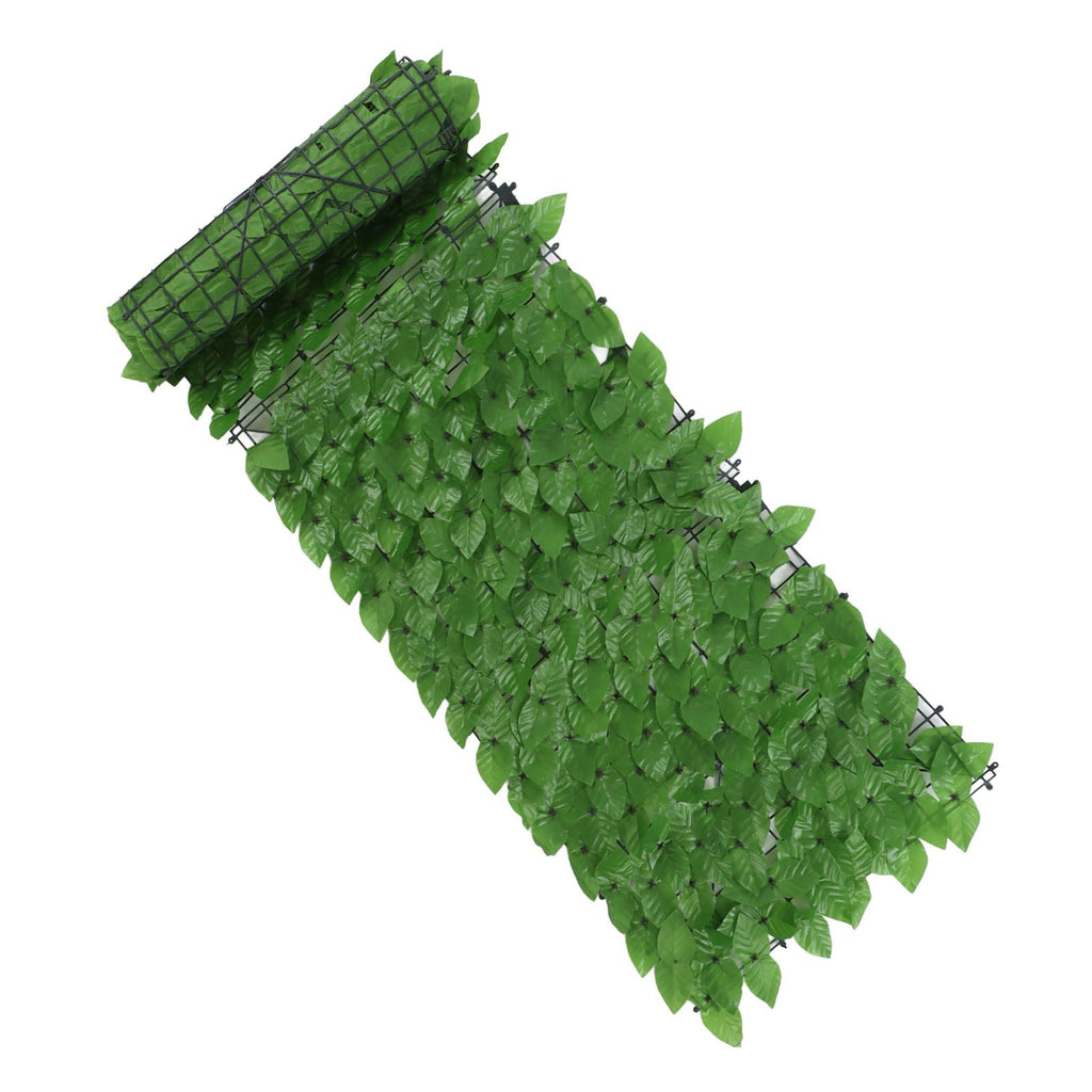 Faux Leaf Hedge Simulation Prevent Leaves Falling Off Decorative Artificial Fence Screen for Balcony Courtyard Emerald Green Epipremnum Aureum Leaf 0.5x3 Meters