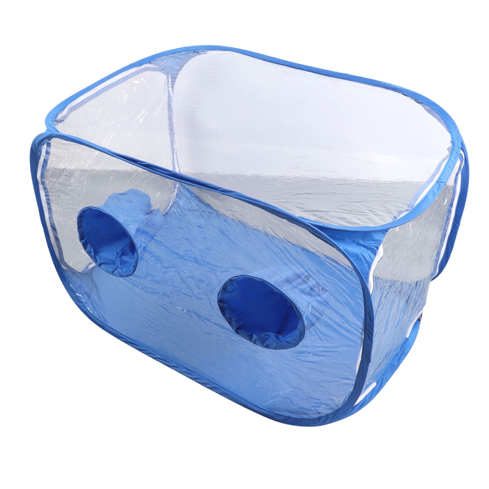 Mushroom Grow Tent Still Air Box Portable Foldable PVC 2 Arm Ports Mushroom Grow Container for Study Research