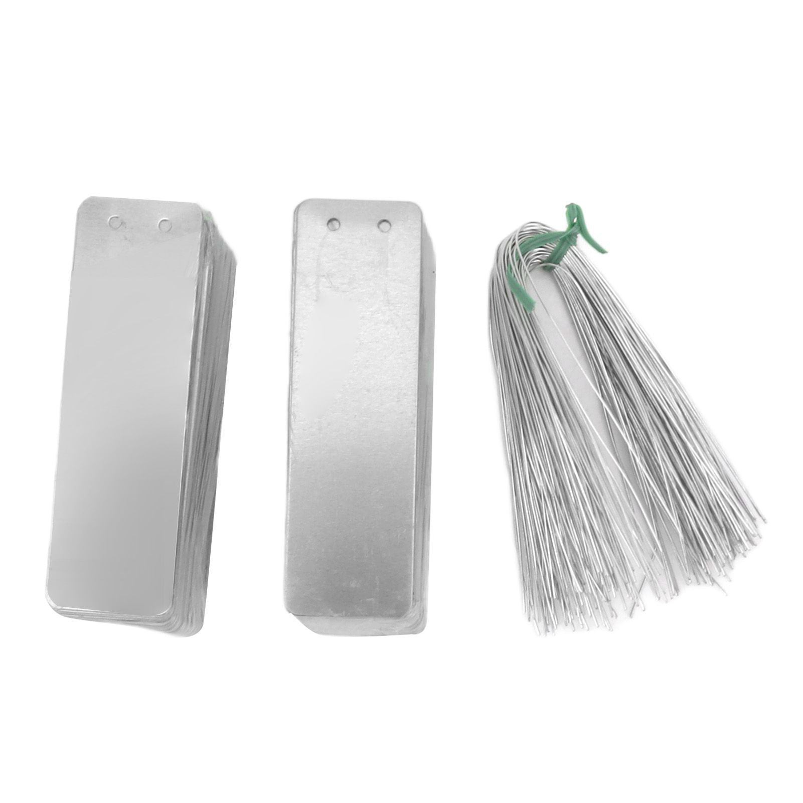 100pcs Double Sided Write On Metal Labels for Outdoor Gardening High Durability Aluminum Plant Tags Tree Identification Tags