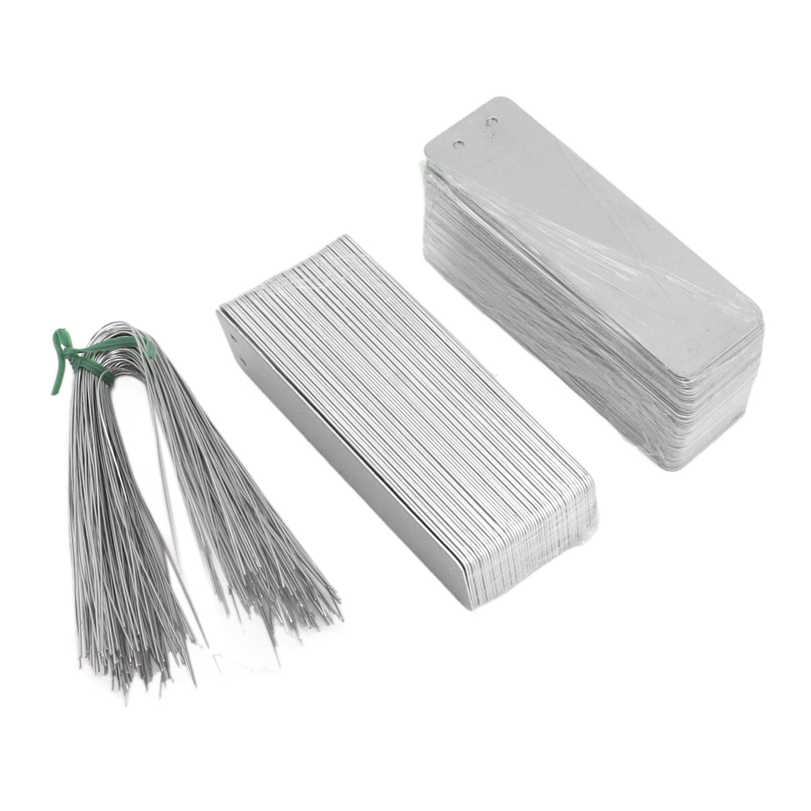 100pcs Double Sided Write On Metal Labels for Outdoor Gardening High Durability Aluminum Plant Tags Tree Identification Tags