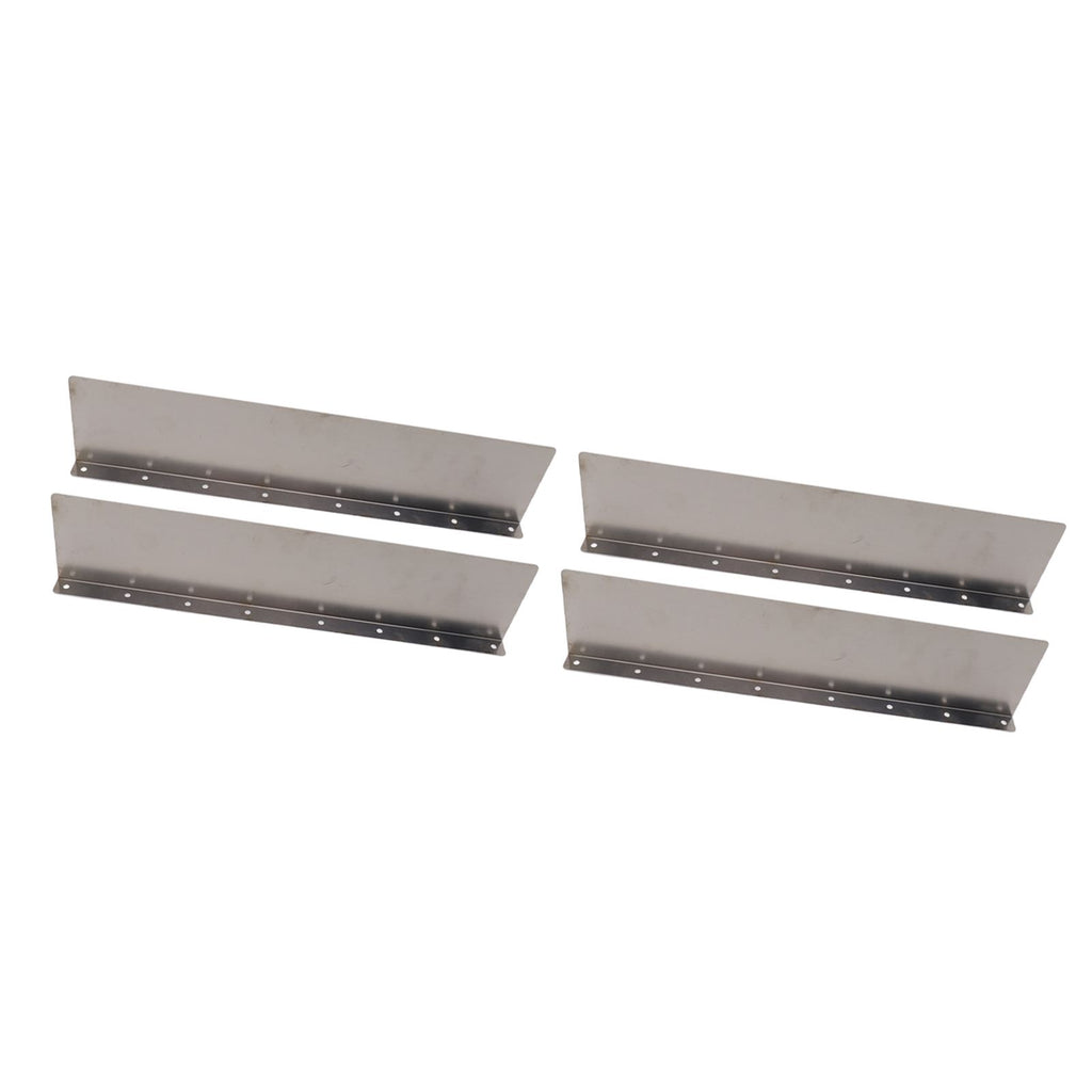 4 Pack Rainwater Valley Gutter Aluminium Rainwater Diverter Splashing Guard with 32 Screws for Roof