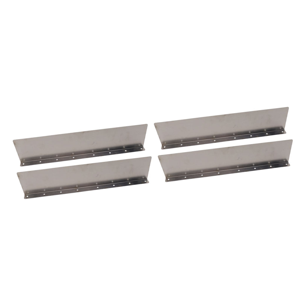 4 Pack Rainwater Valley Gutter Aluminium Rainwater Diverter Splashing Guard with 32 Screws for Roof