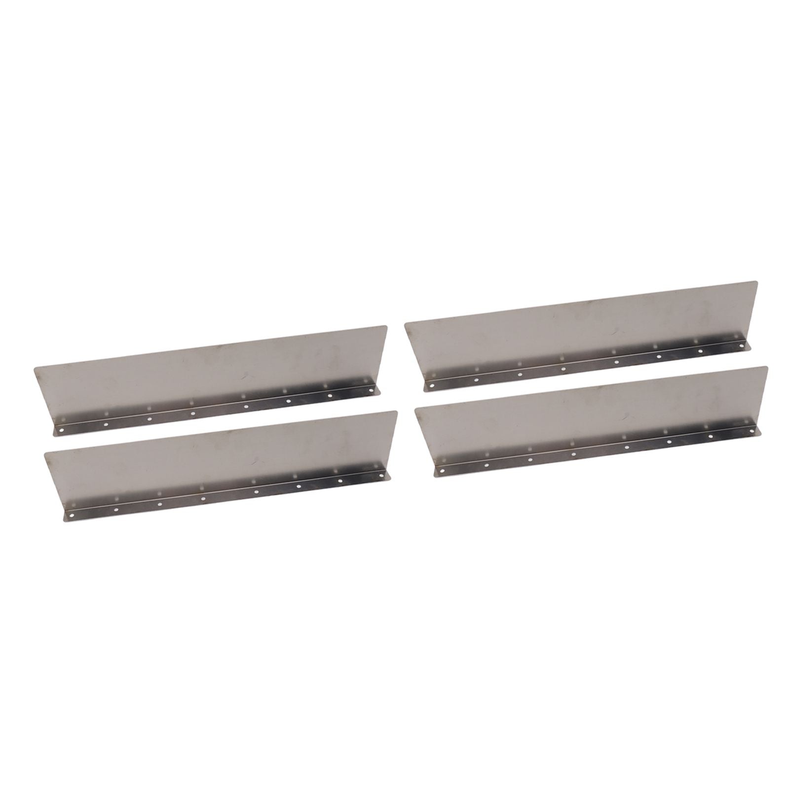4 Pack Rainwater Valley Gutter Aluminium Rainwater Diverter Splashing Guard with 32 Screws for Roof