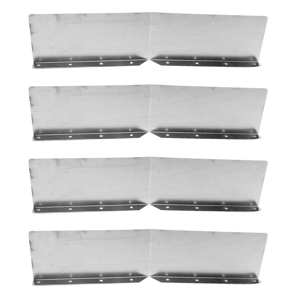 4pcs Gutter Valley Splash Guards Aluminum Rain Gutter Valley Roofing Gutter Guards Or House Shingle Roofs Corner
