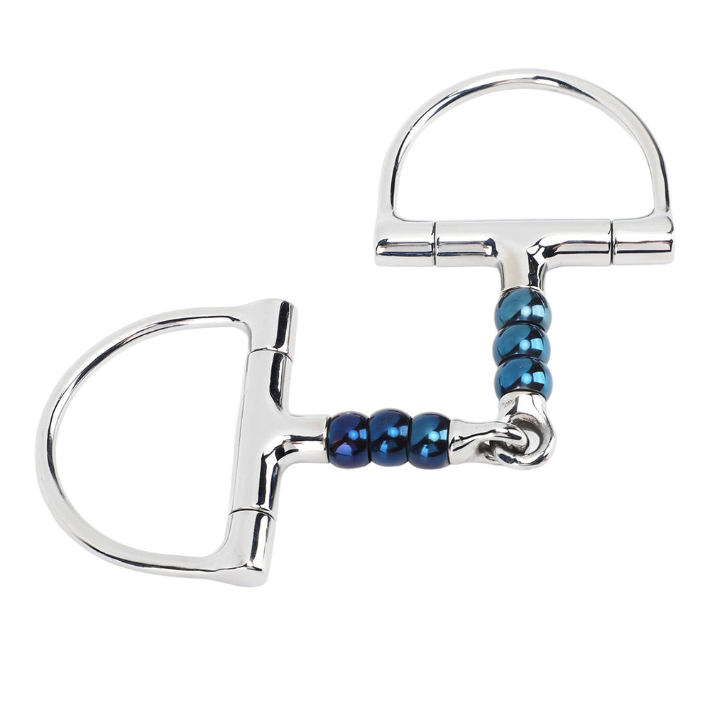 Horse Bit Stainless Steel 125mm Anti Biting Horse Mouth D Ring Snaffle Bit for Horse Farm