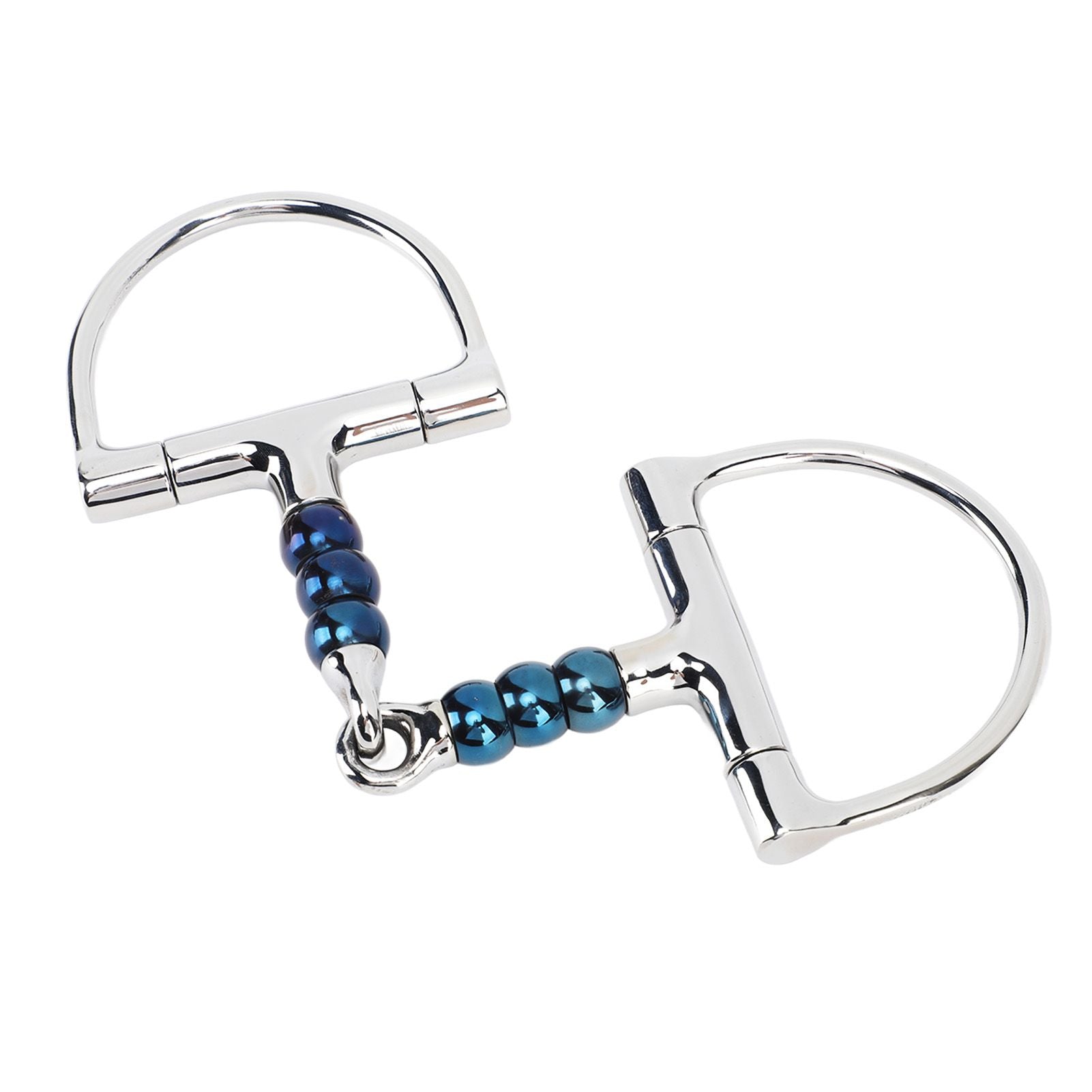 Horse Bit Stainless Steel 125mm Anti Biting Horse Mouth D Ring Snaffle Bit for Horse Farm