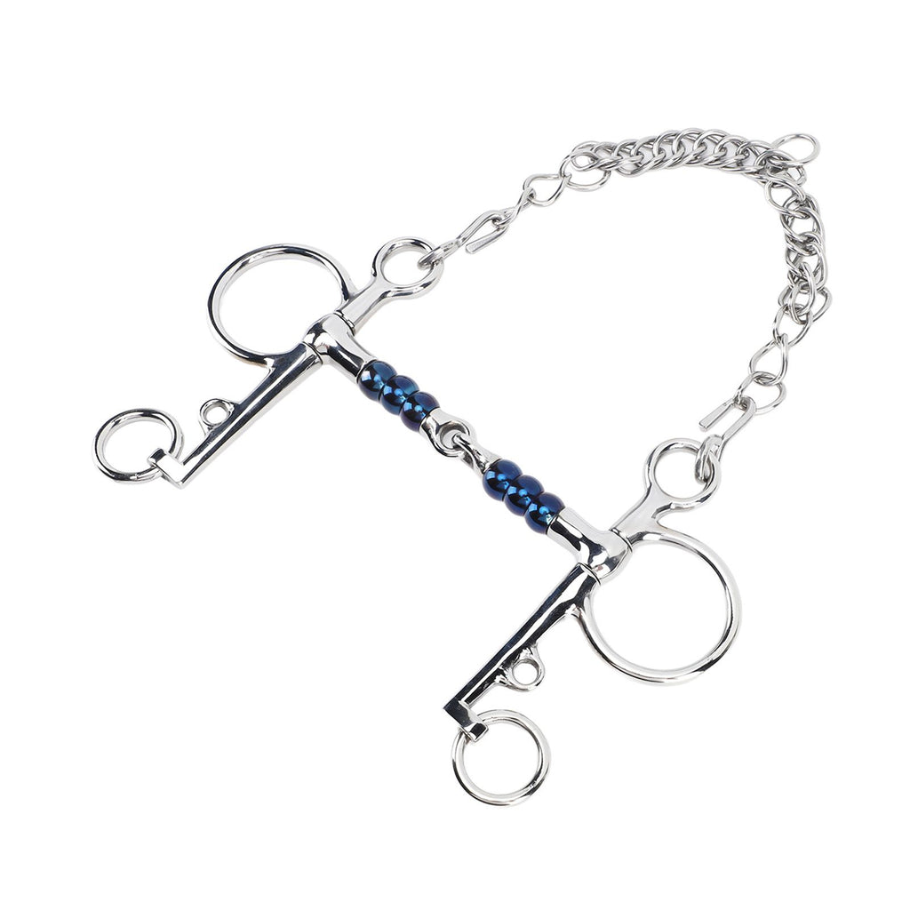 Horse Mouth Bit 125mm Stainless Steel Horse Snaffle Bit for Training Equestrian Equipment Racing Accessory