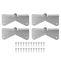 4PCS Gutter Downspout Extension Hinge Stainless Steel Flip Up Hinge for Rectangle Square Downspout Extension