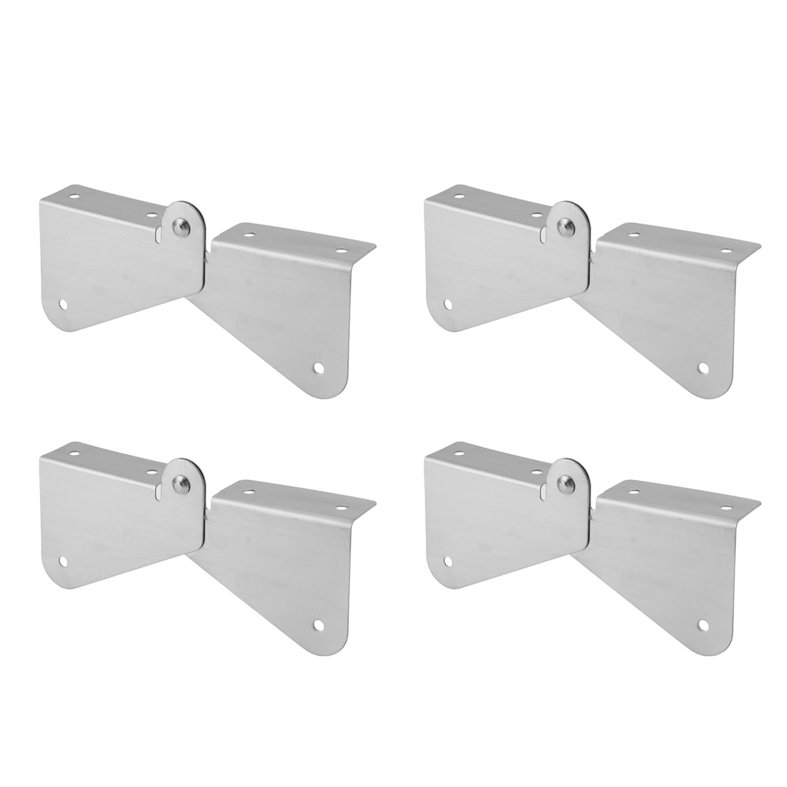 4PCS Gutter Downspout Extension Hinge Stainless Steel Flip Up Hinge for Rectangle Square Downspout Extension